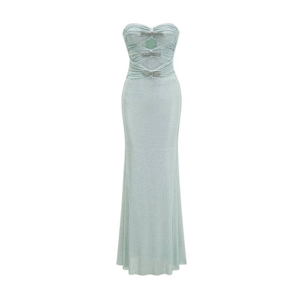 Elegant Strapless Evening Gown